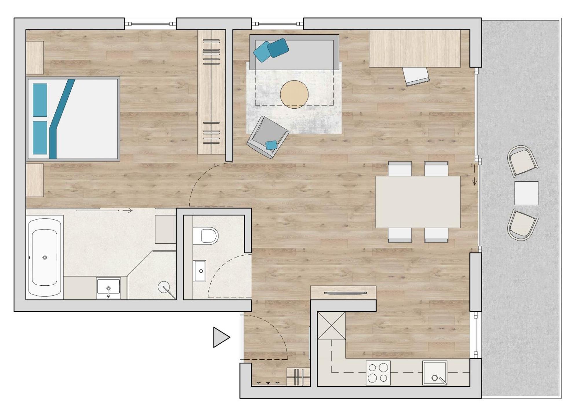 Apartment Pale Fiss